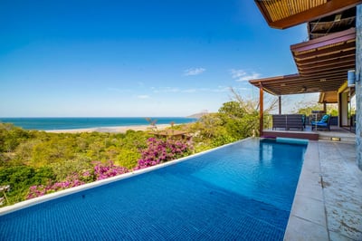 Enjoy the stunning ocean view from the pool!.