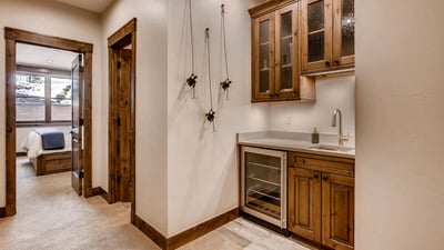 Lower level wet bar