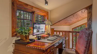 Office nook on upper level