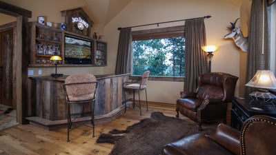 Lounge bar area with TV
