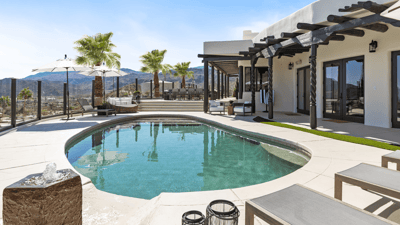 Expansive pool deck perfect for a day in the sun