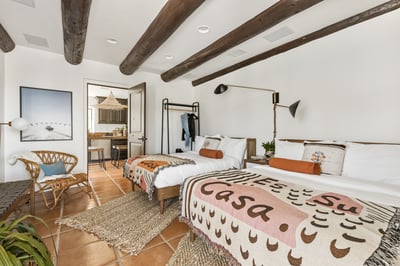 This bedroom shares a full bathroom with Stone Eagle and Main Stage.