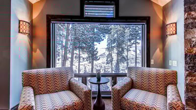 Primary suite sitting area, main level