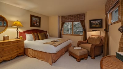 King bedroom on upper level