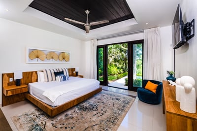 Bedroom #1: Enjoy the pool right outside your window!