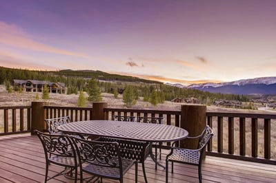 Outdoor seating with great views