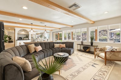 Gorgeous and comfortable open concept living area