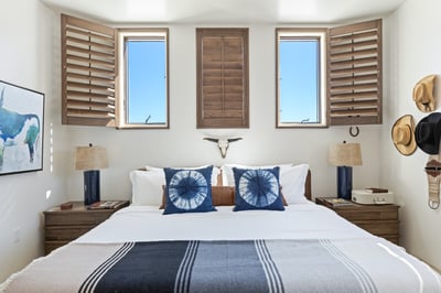 Custom window paneling for extra natural light!