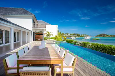 Outdoor dining area