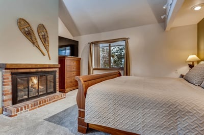 Primary Suite with fireplace on main level