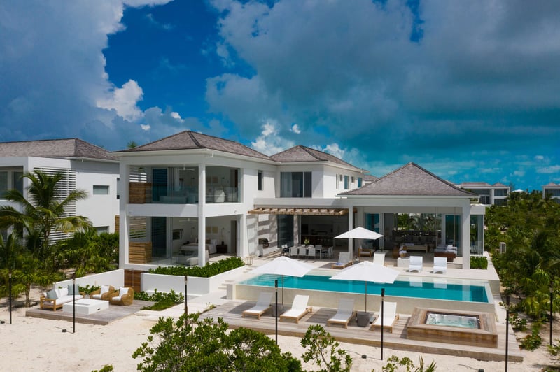 Beach Enclave Grace Bay 5 BDM Beachfront Villa