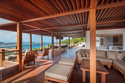 Outdoor Lounge: Various lounge areas on the multiple terraces of the property. 