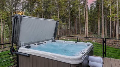 Hot tub #1 on the main level deck
