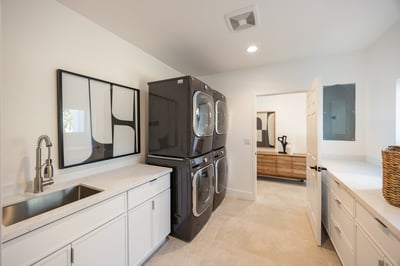 Double washer and dryers available for added convenience.