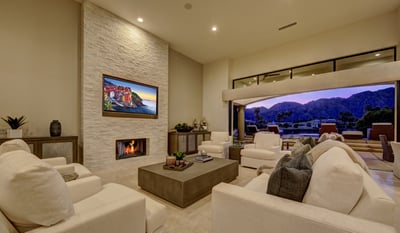 Luxurious desert living with an indoor/outdoor atmosphere.