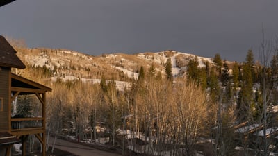 Deck view in winter