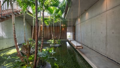 Outdoors: The property is made up of two independent villas, Ti Manoir Voltaire and Le Manoir Voltai