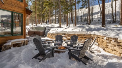 Enjoy the new firepit on a chilly day!