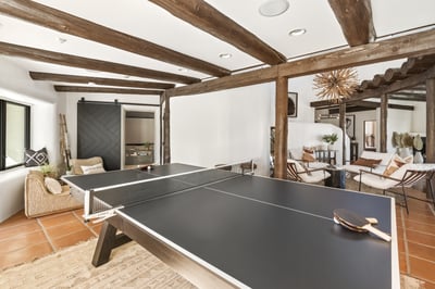 Gather indoors for a game of ping pong!