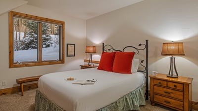 Queen bedroom on lower level