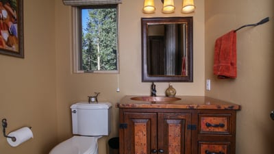 Main level powder room
