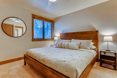King suite 2 on upper level with shared jack and jill bath
