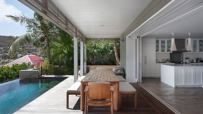 Kitchen & Dining Area: Air-conditioned. Spacious gourmet kitchen opened to the living room, refriger