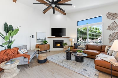 Bright and airy space for you and your guests to enjoy a break from the desert heat!