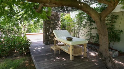 Outdoors: Very beautiful garden surrounding the property. Private entrance and large parking. 