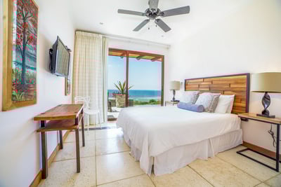 Relax in style in Bedroom #3: Queen Bed, AC, Smart TV, Ocean views...