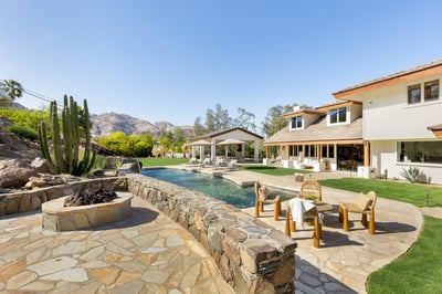 View from the gas fire pit great for roasting s'mores or taking the views in