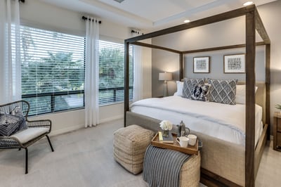 Primary suite has direct access to backyard