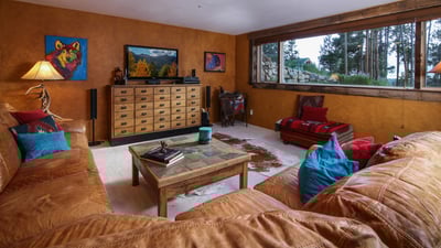 Family room on lower level