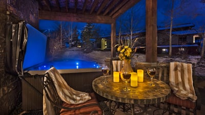 View of the private hot tub