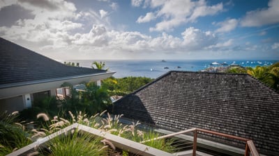 Outdoors: Multiple-level property with a private parking at the entrance. 