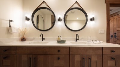 Primary ensuite double vanity