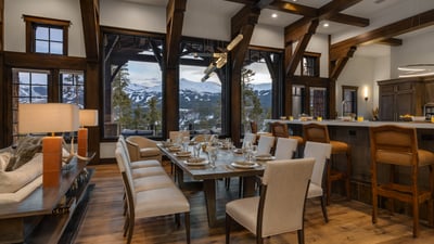 Dining area with seating for 10