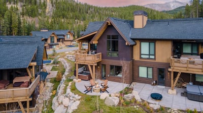 Aerial view of River Haus