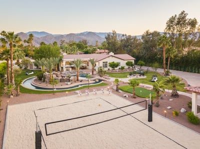 Enjoy a game of volleyball in our full regulation size volleyball court!