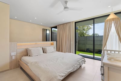 Fit for royalty in Suite #1 with a king bed, AC, Ceiling fan and ensuite bathroom.