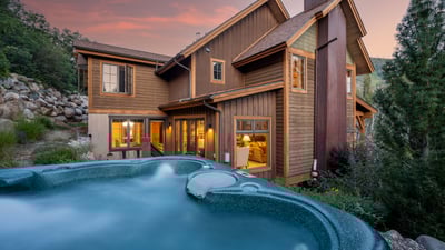 Private hot tub