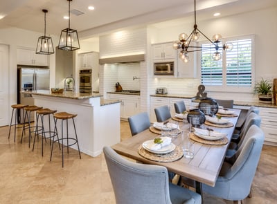 Newly remodeled kitchen with stainless steel appliances