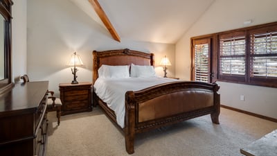 King suite on upper level