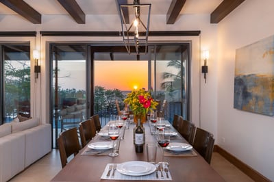 Upstairs, keep your early dining habits intact, all while catching the sunset!