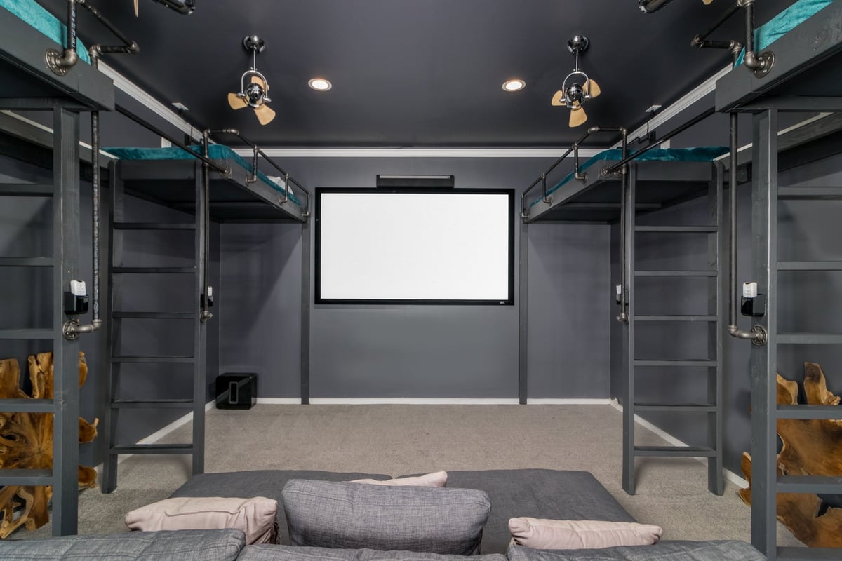 6 Twin Raised Beds Theater Room - Image 12