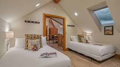 Full/double bedroom on upper level