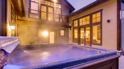 Hot tub area