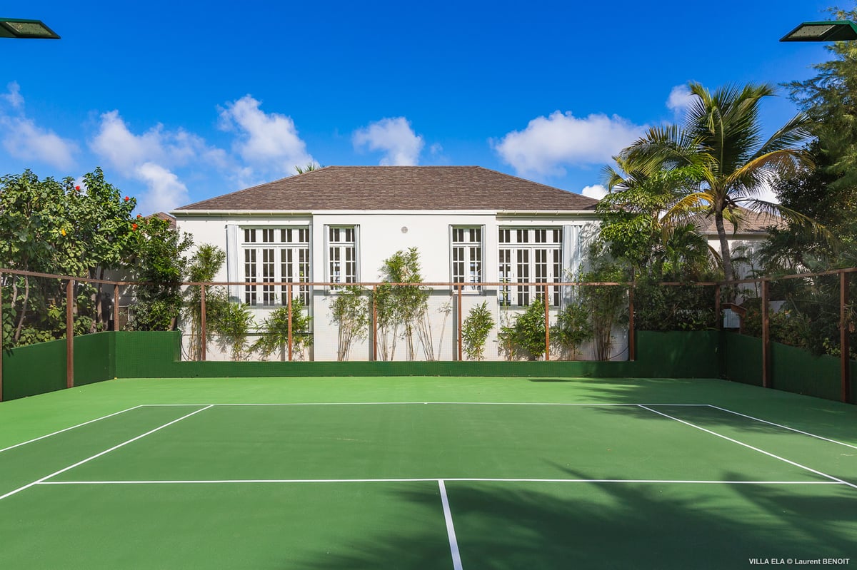 Tennis Court: Rare and unique in St-Barths, private tennis court.  - Image 13