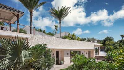 Outdoors: Beautiful garden surrounding the property. Private parking at the entrance. 