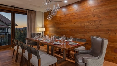 Dining area with seating for 10